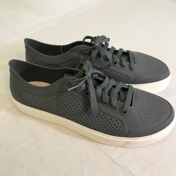 crocs black sneakers